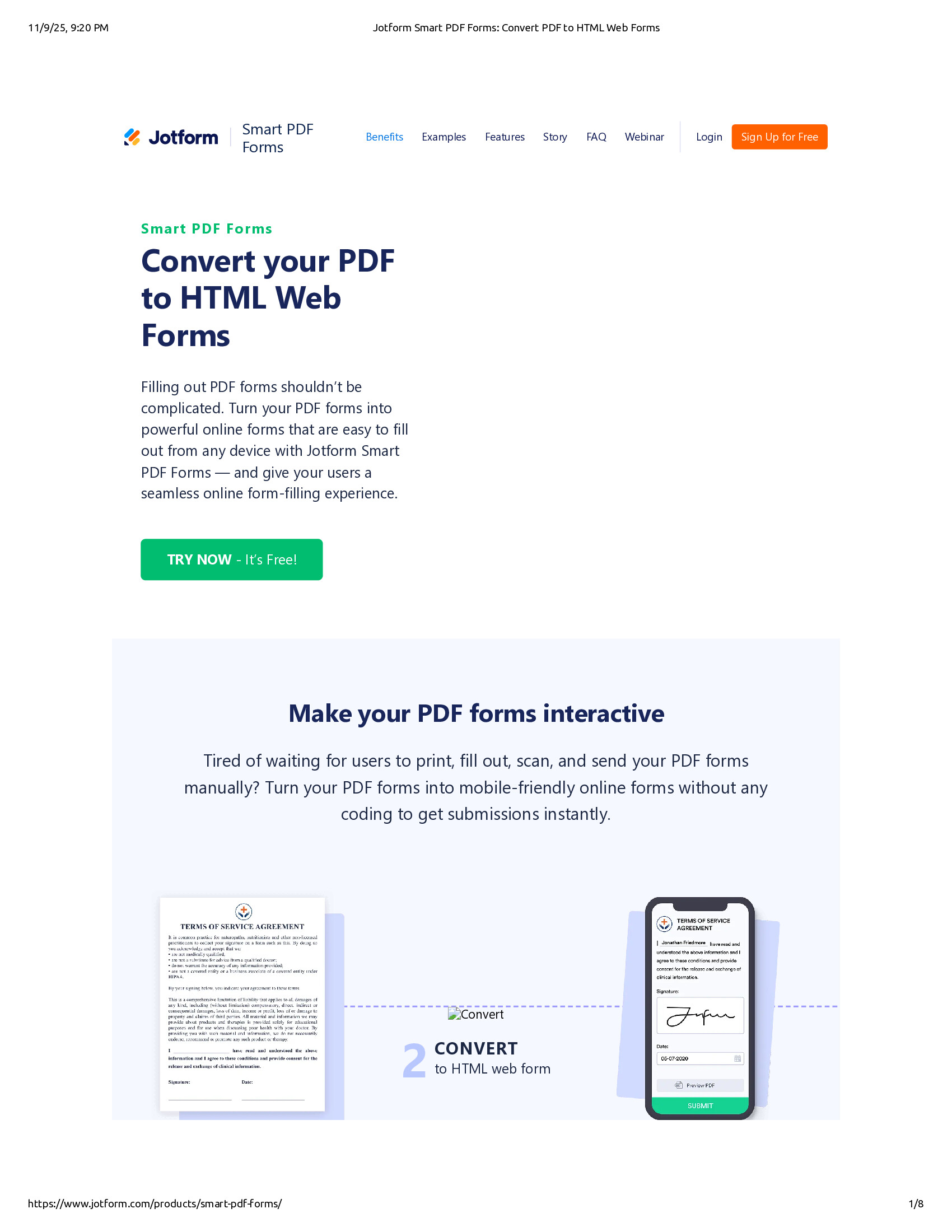 Native browser print preview