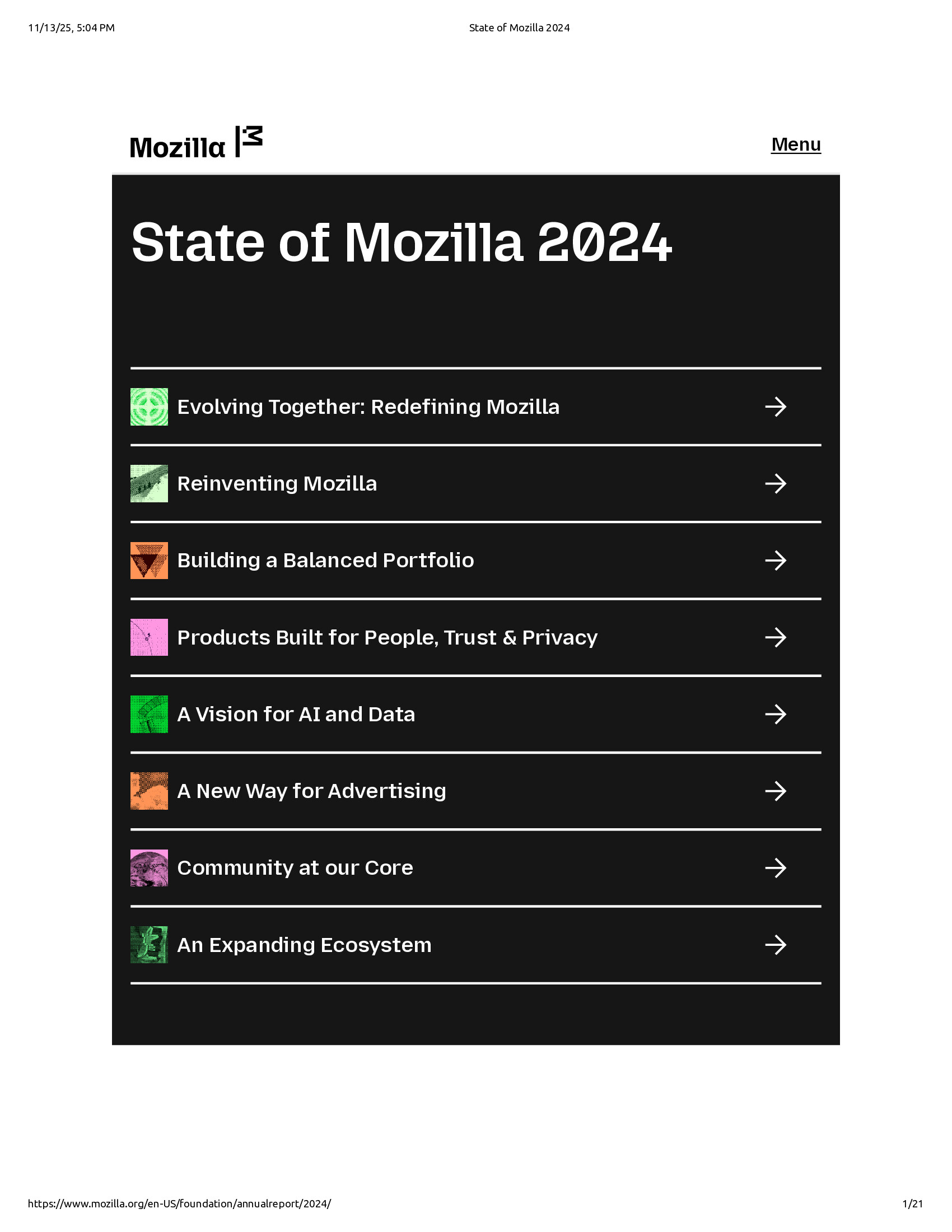 Native browser print preview