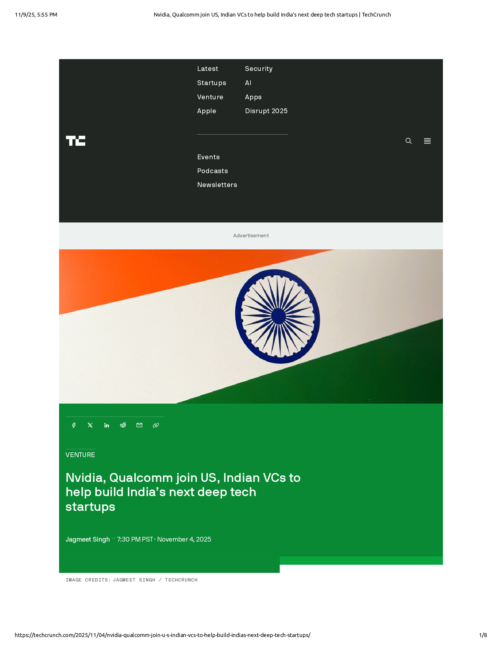 Native browser print preview