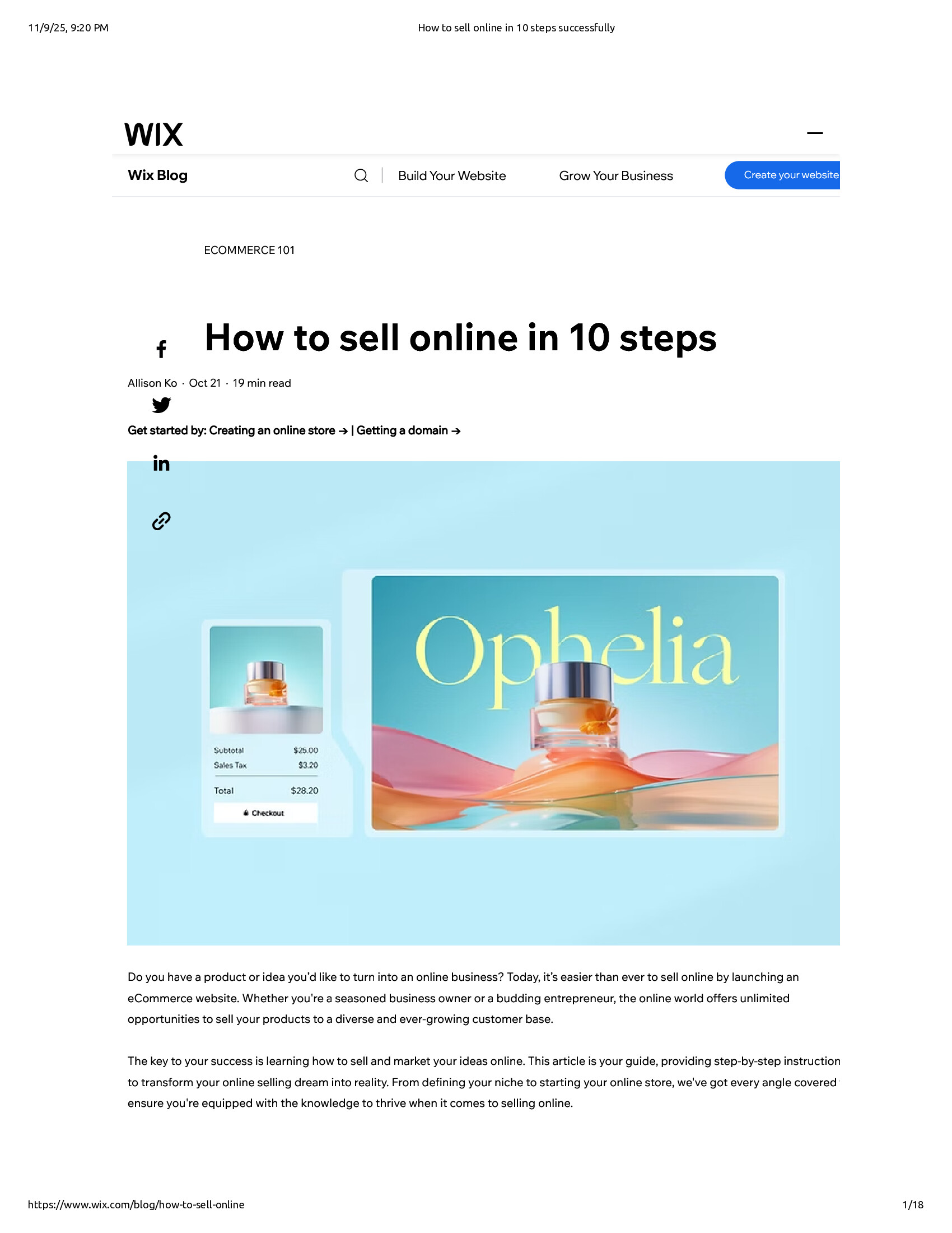 Native browser print preview